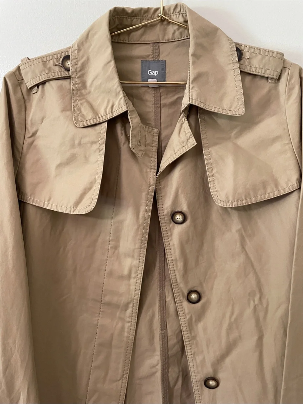 GAP Lightweight Beige-khaki Trench Coat